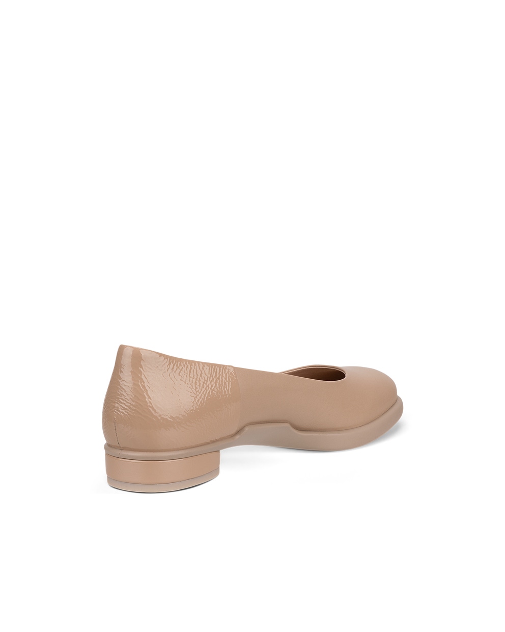 Women's ECCO® Sculpted LX Leather Ballerina - Brown - Back