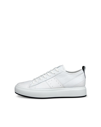 ECCO Street Ace メンズ レザースニーカー - White - Outside