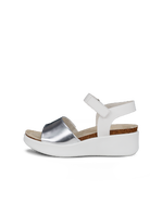 ECCO FLOWT WEDGE - Blanc - Outside