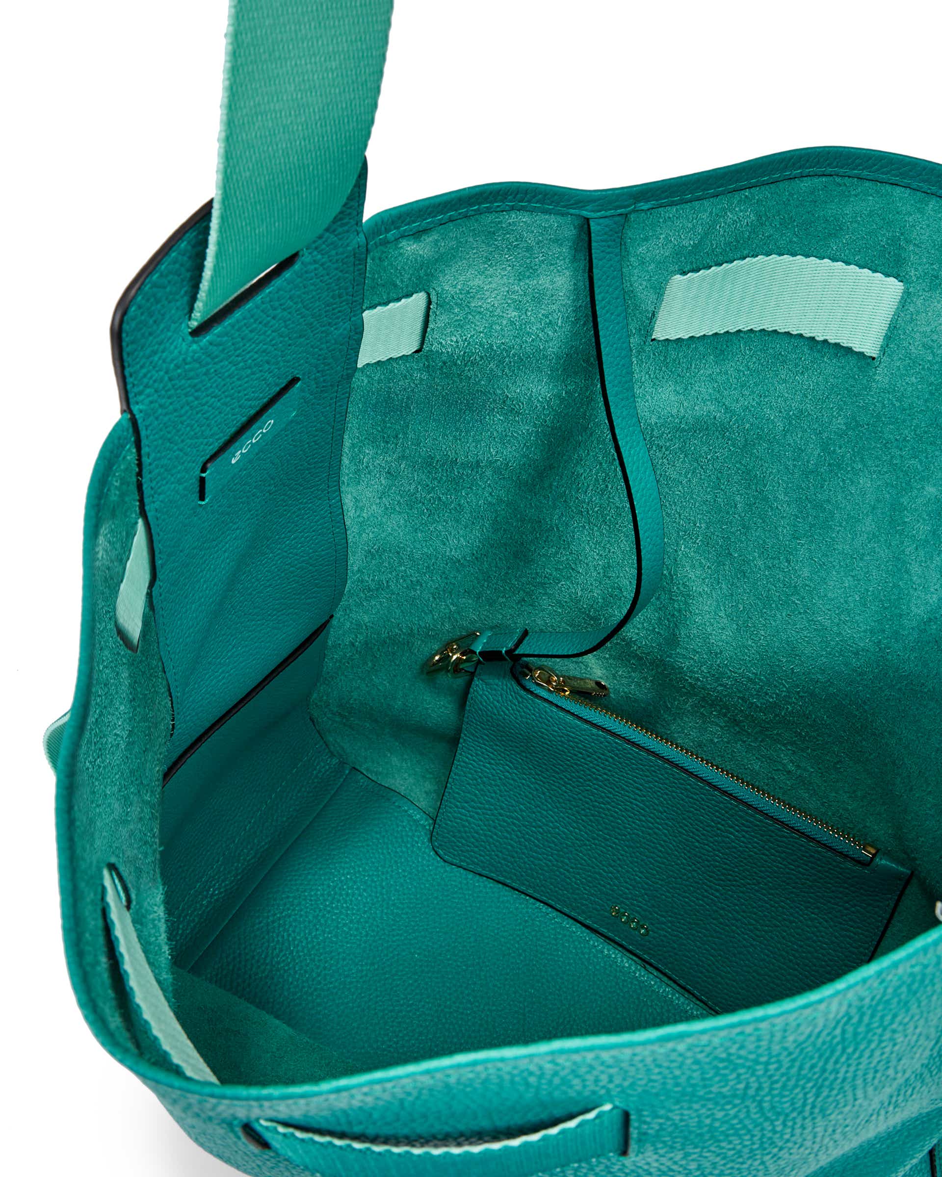 ECCO® Sail Leather Hobo Bag - Green - Inside