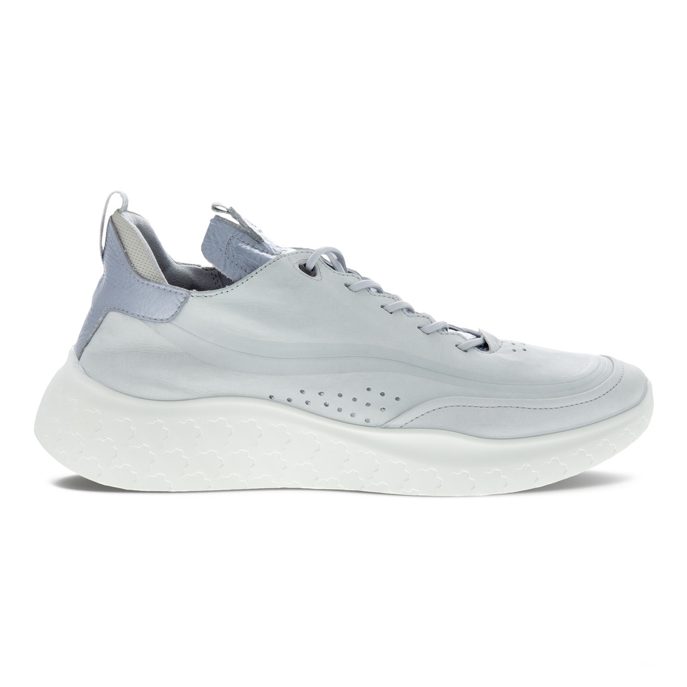 Men's ECCO® Therap Leather Sneaker - Grey - Outside