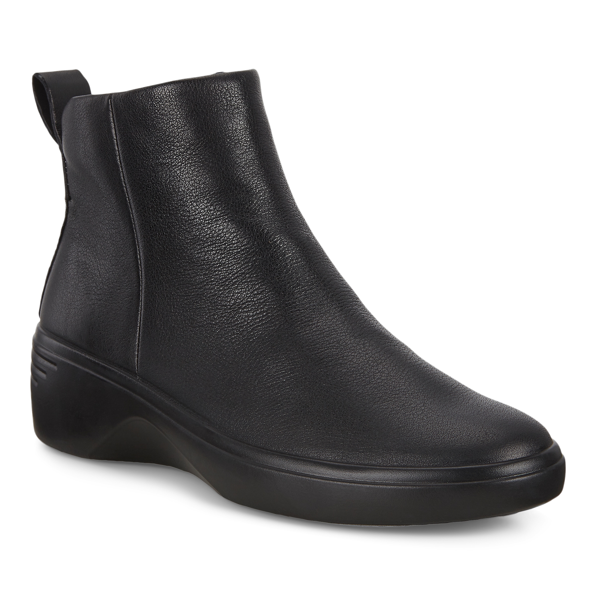 ECCO Women's Soft 7 Wedge Boots - Black - Main