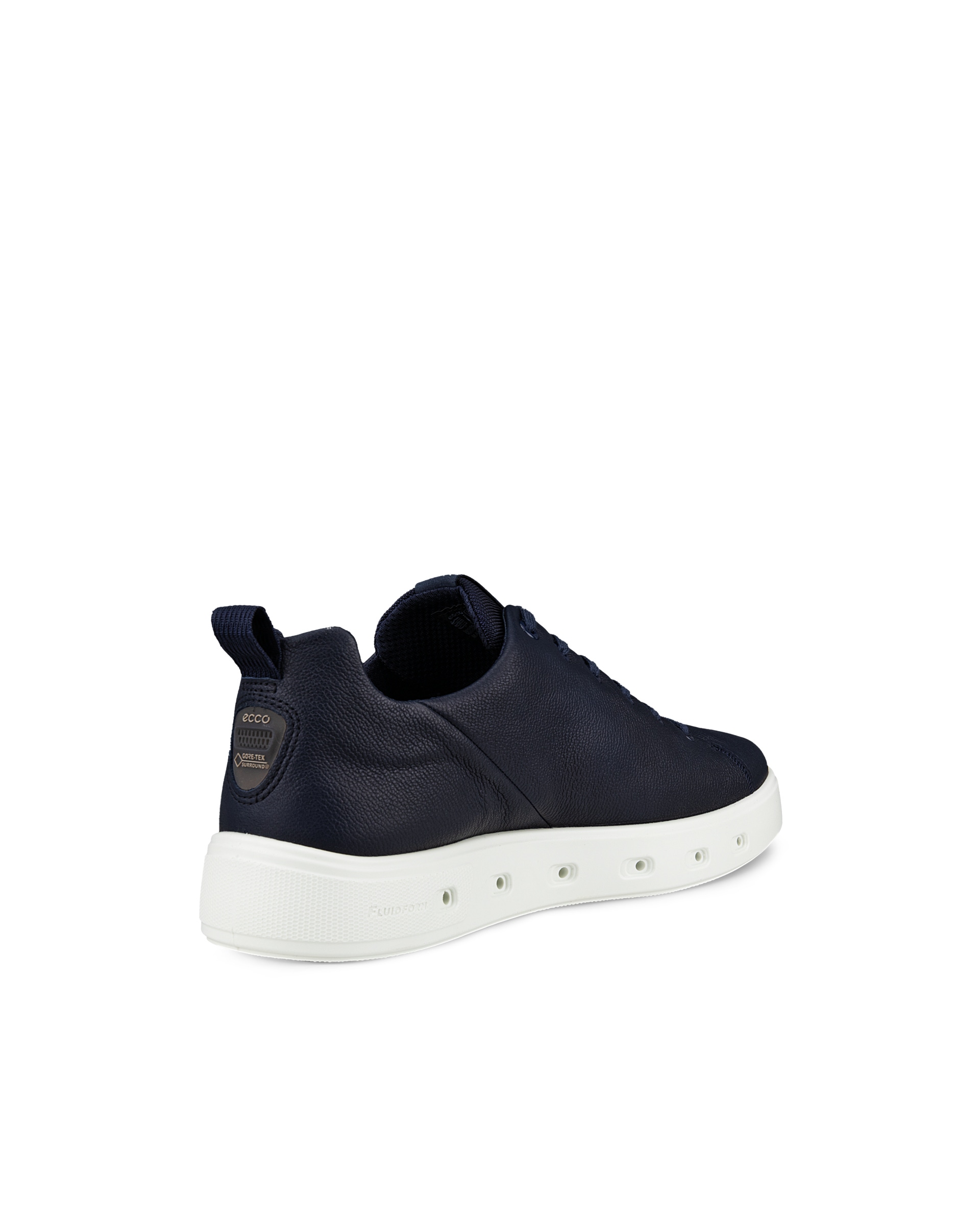 Men's ECCO® Street 720 Leather Gore-Tex Sneaker - Blue - Back