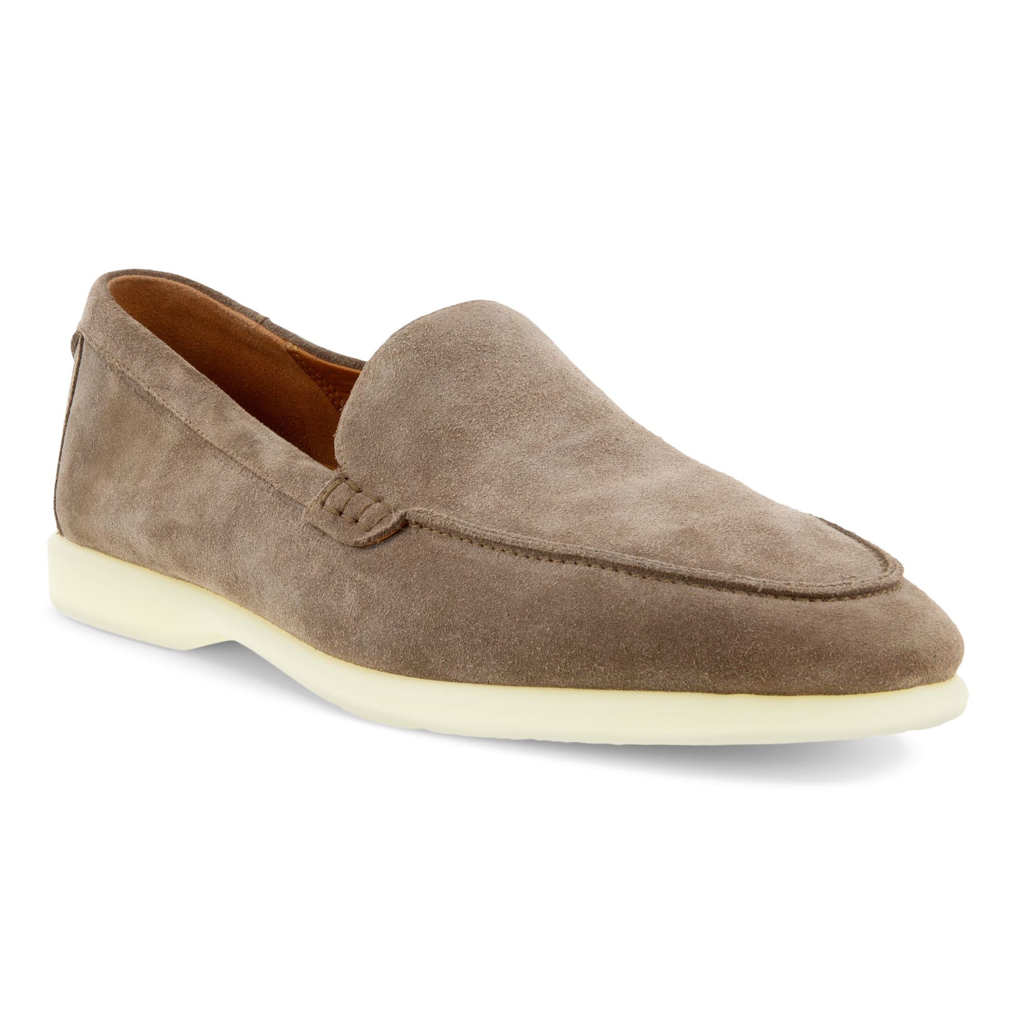 Men's ECCO® Citytray Lite Suede Loafer - Brown - Main