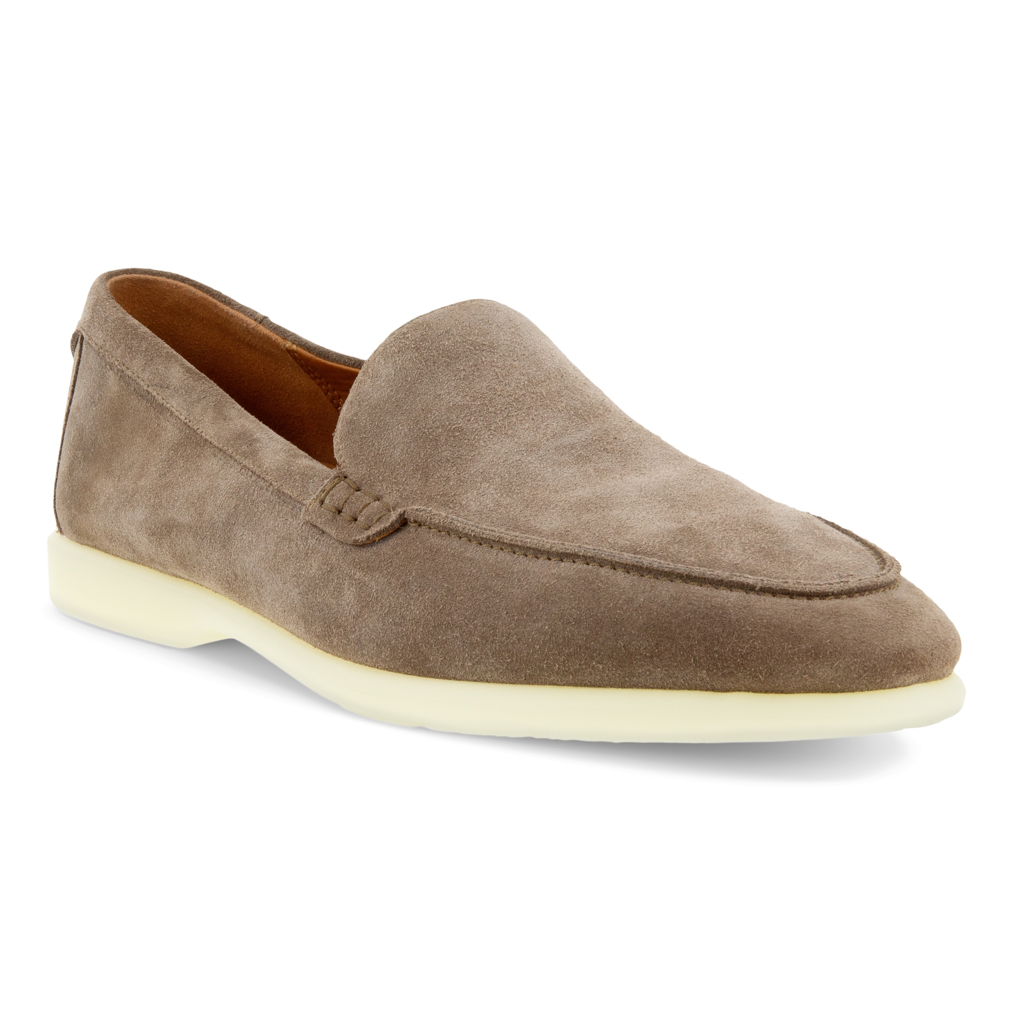 Men's ECCO® Citytray Lite Suede Loafer - Brown - Main