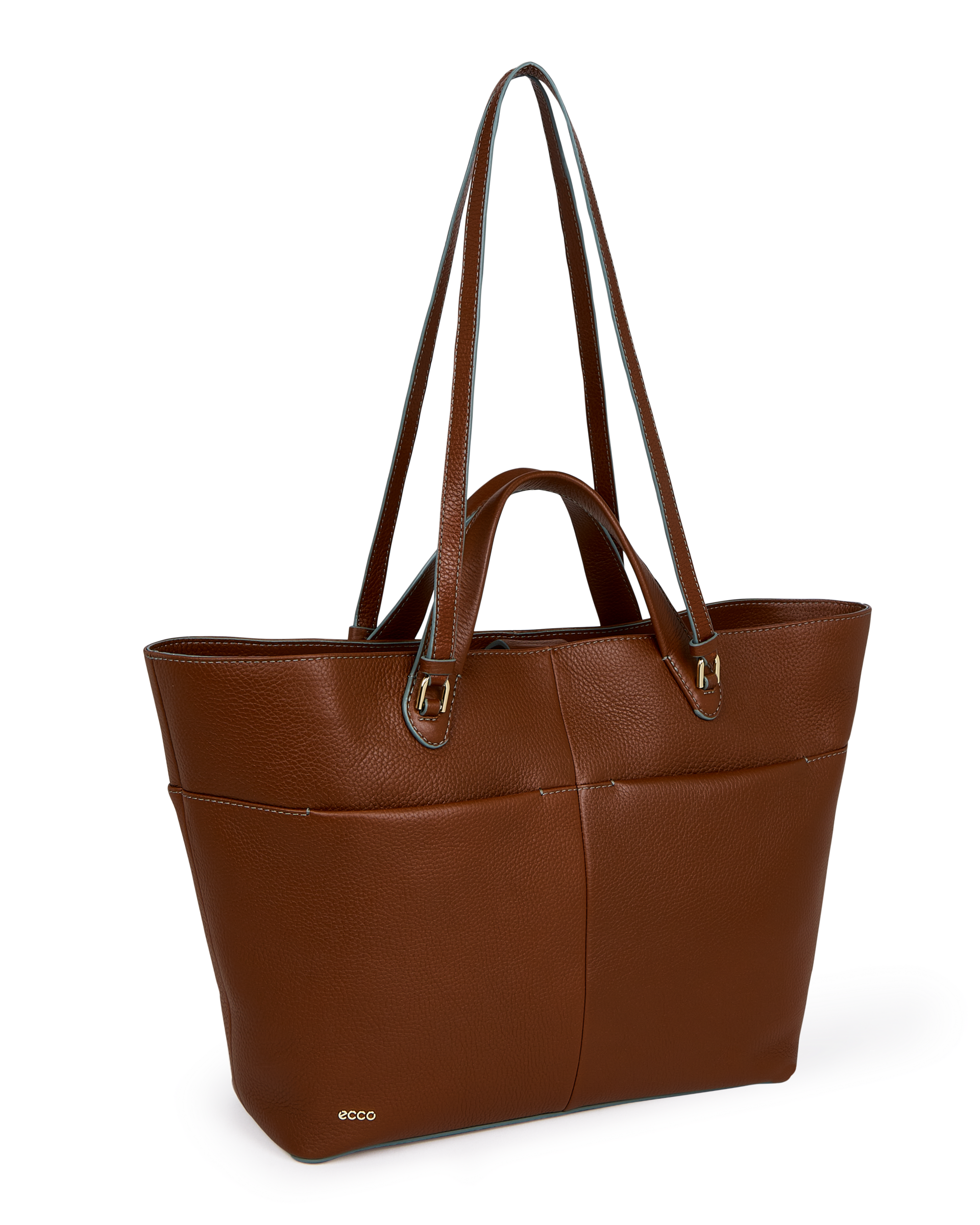 ECCO® Tote M Pebbled sac cabas cuir - Brun - Main