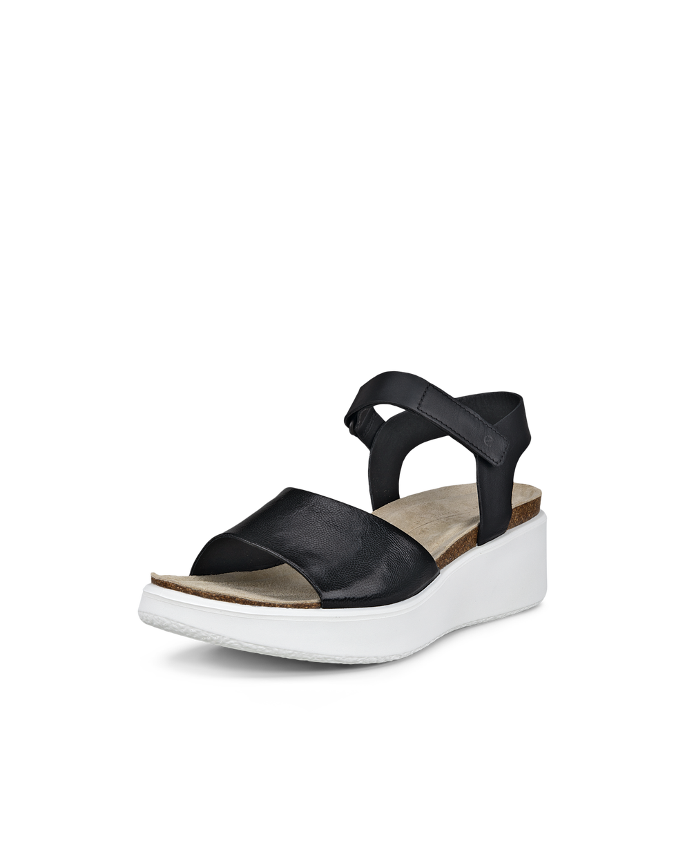 ECCO® Flowt sandale compensée liège et cuir pour femme - undefined - Main