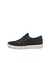 Women's ECCO® Classic Nubuck Sneaker - Black - Outside