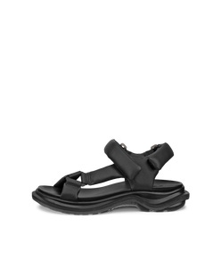 Women's ECCO® Offroad Leather Walking Sandal - Black - Outside