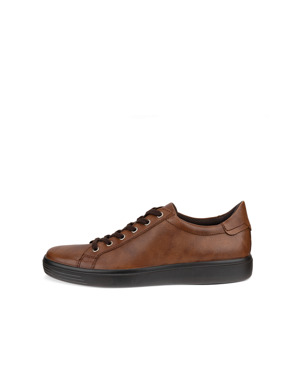 ECCO Men's Soft Classic Sneakers - Brown - Outside