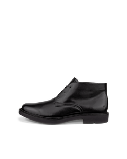 Botas chukka de piel ECCO® Metropole London para hombre - Negro - Outside