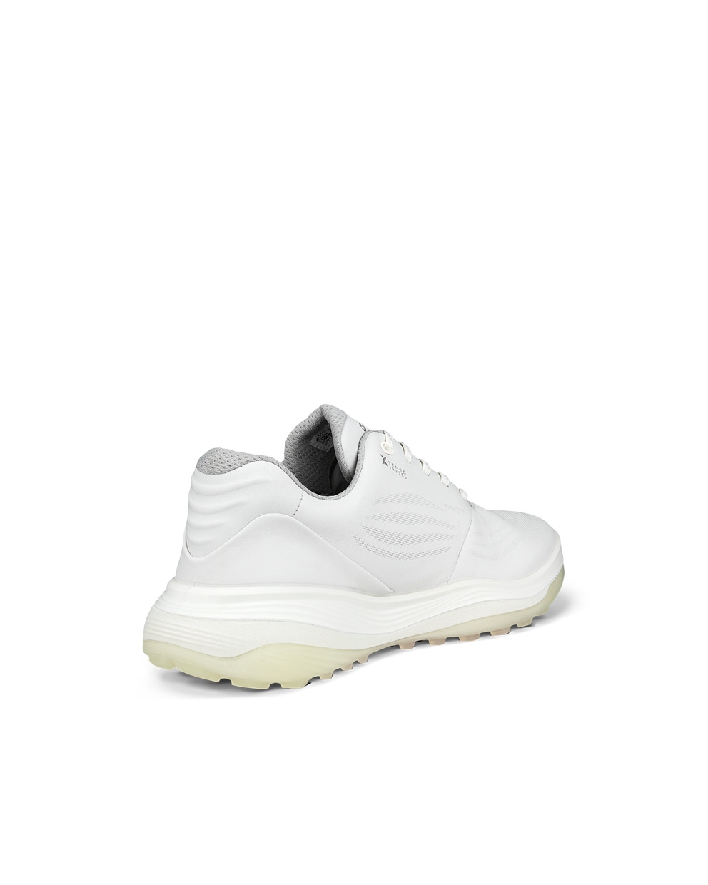 Ladies ECCO® Golf LT1 Leather Waterproof Shoe - White - Back