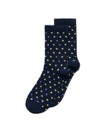 ECCO® Classic Dotted Mid-Cut Socks - Blue - Main