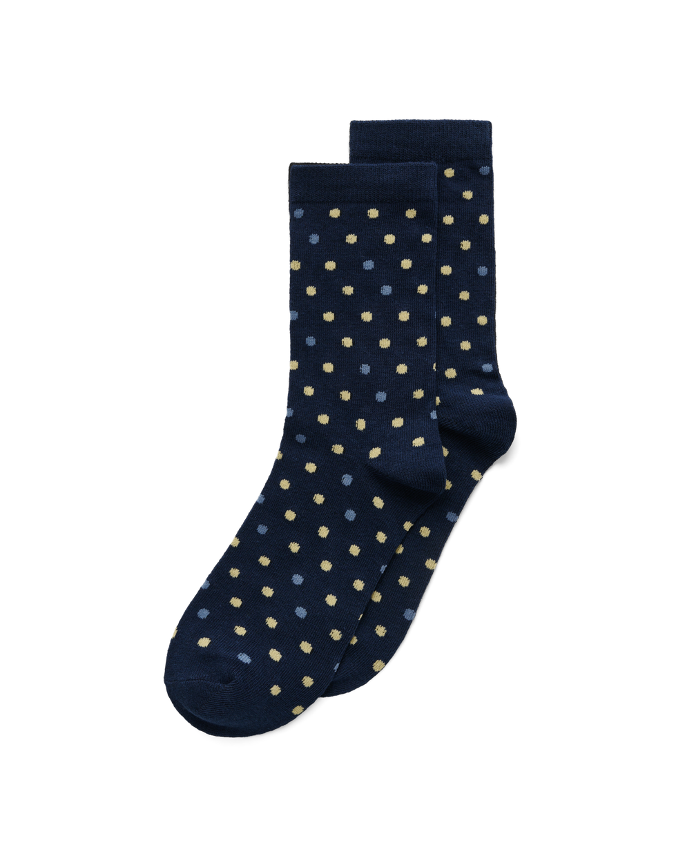 ECCO® Classic Dotted Mid-Cut Socks - Blue - Main