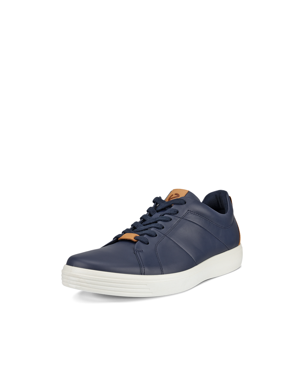 Men's ECCO® Soft Classic Leather Sneaker - Blue - Main