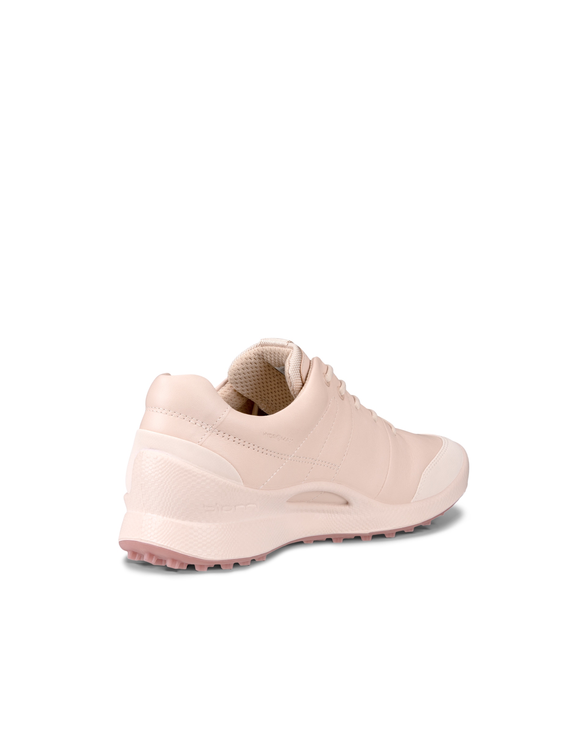 Women's ECCO® Biom Golf Hybrid Leather Shoe - Pink - Back