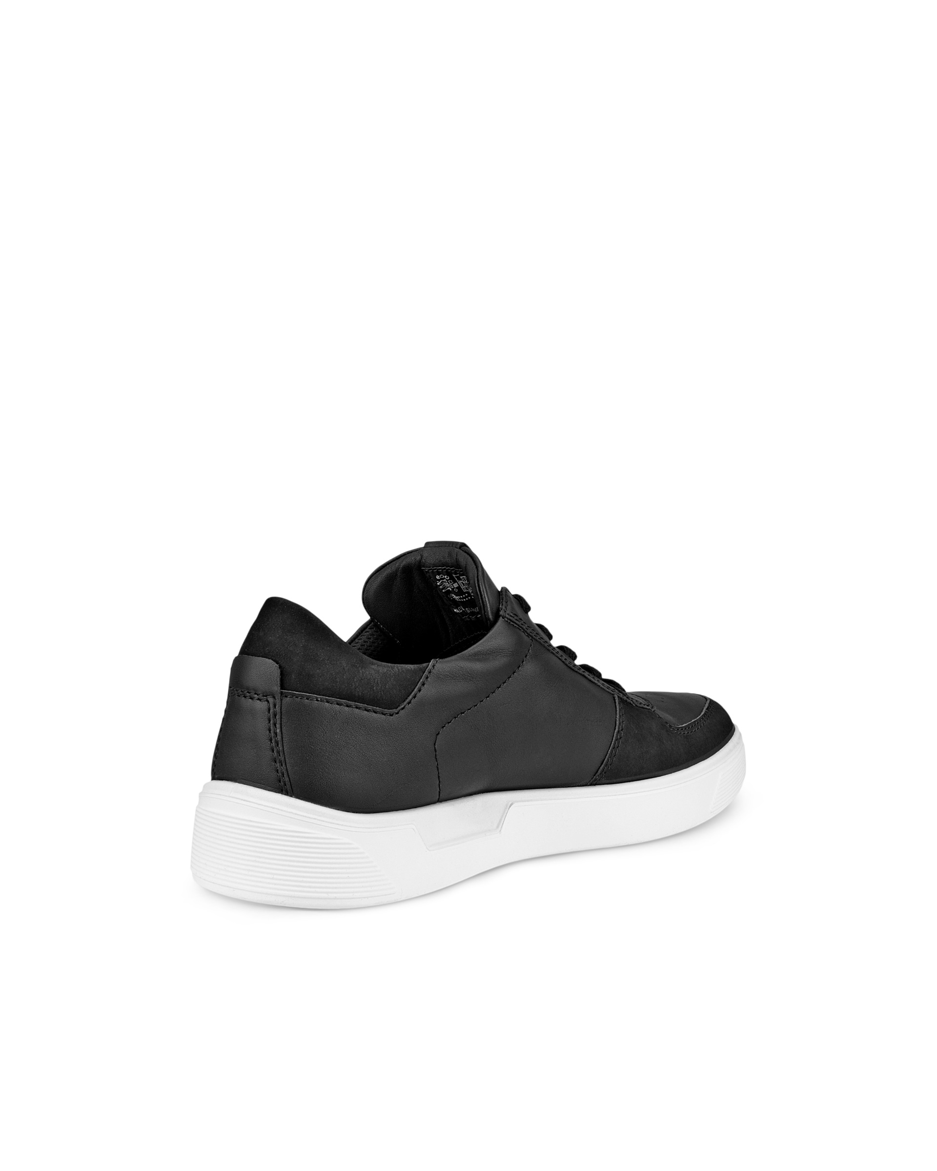 Zapatillas de piel ECCO® Street Tray para hombre - Negro - Back