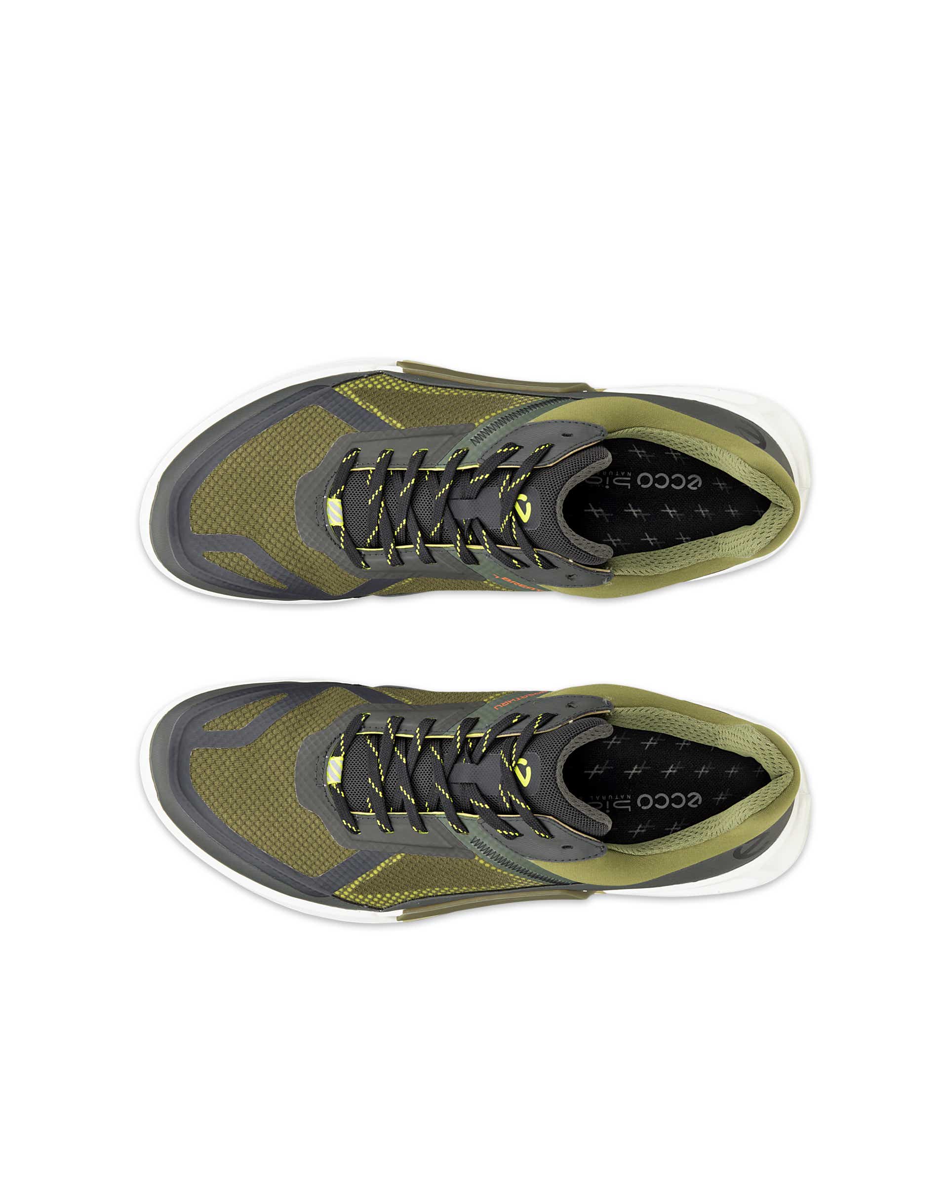 Zapatillas de senderismo de tela ECCO® BIOM 2.1 X Mountain para hombre - Verde - Top left pair