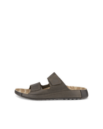 ECCO Cozmo Men's Slide Sandal - Brown - Outside