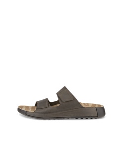 ECCO Men's Cozmo Slide Sandal - Brown - Outside