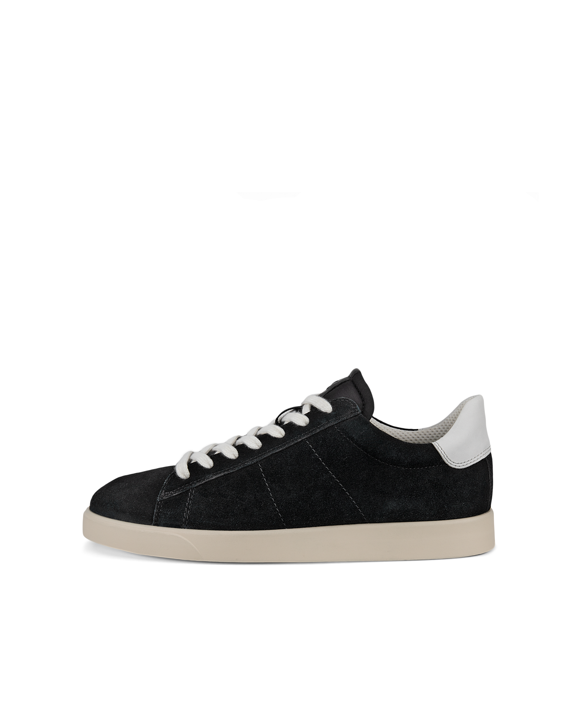 Men's ECCO® Street Lite Suede Sneaker - Black - Outside