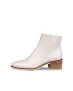 Women's ECCO® Shape 35 Sartorelle Leather Ankle Boot - Beige - Outside