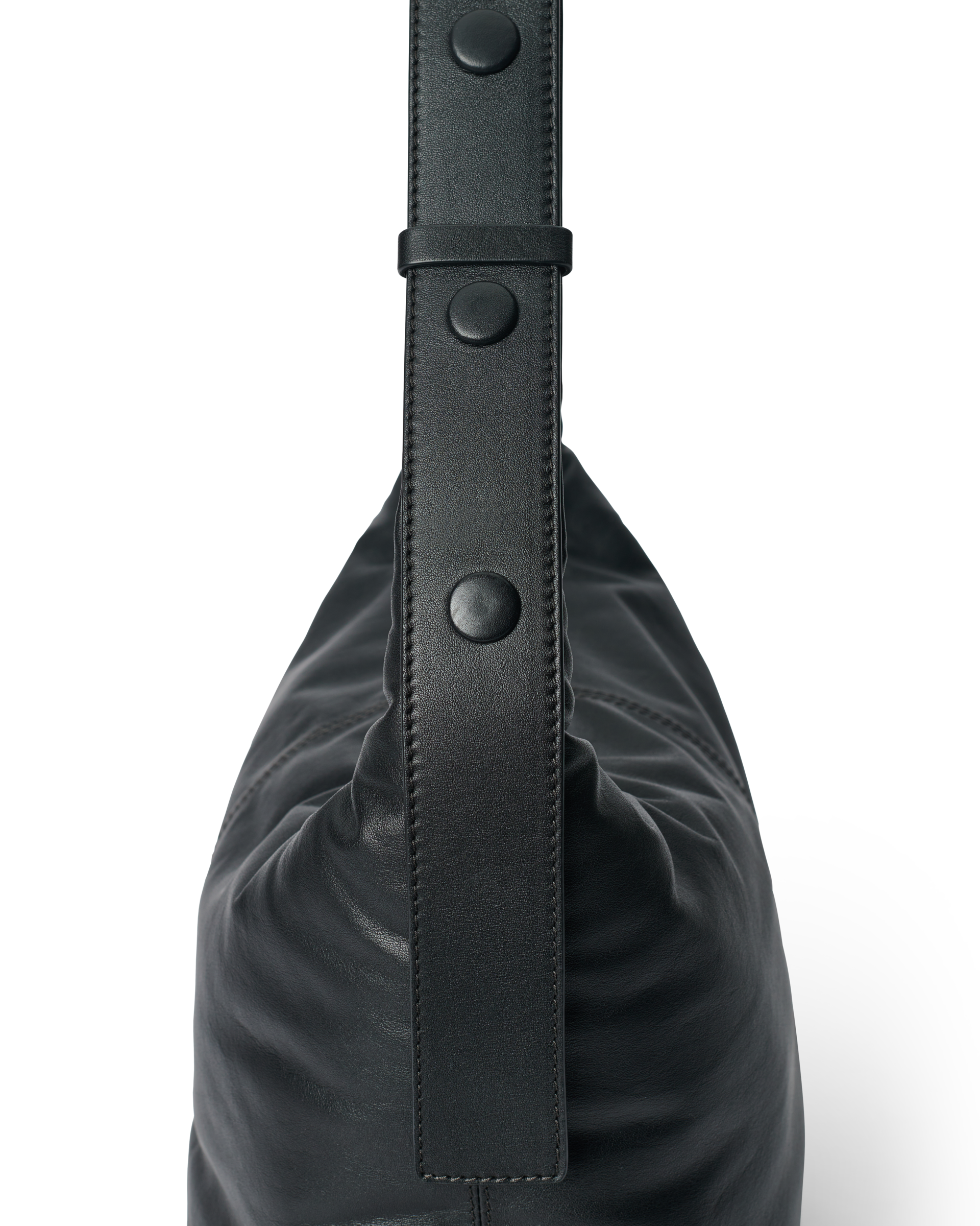 ECCO® Hobo Soft Leather Hobo Bag - Black - Detail-2