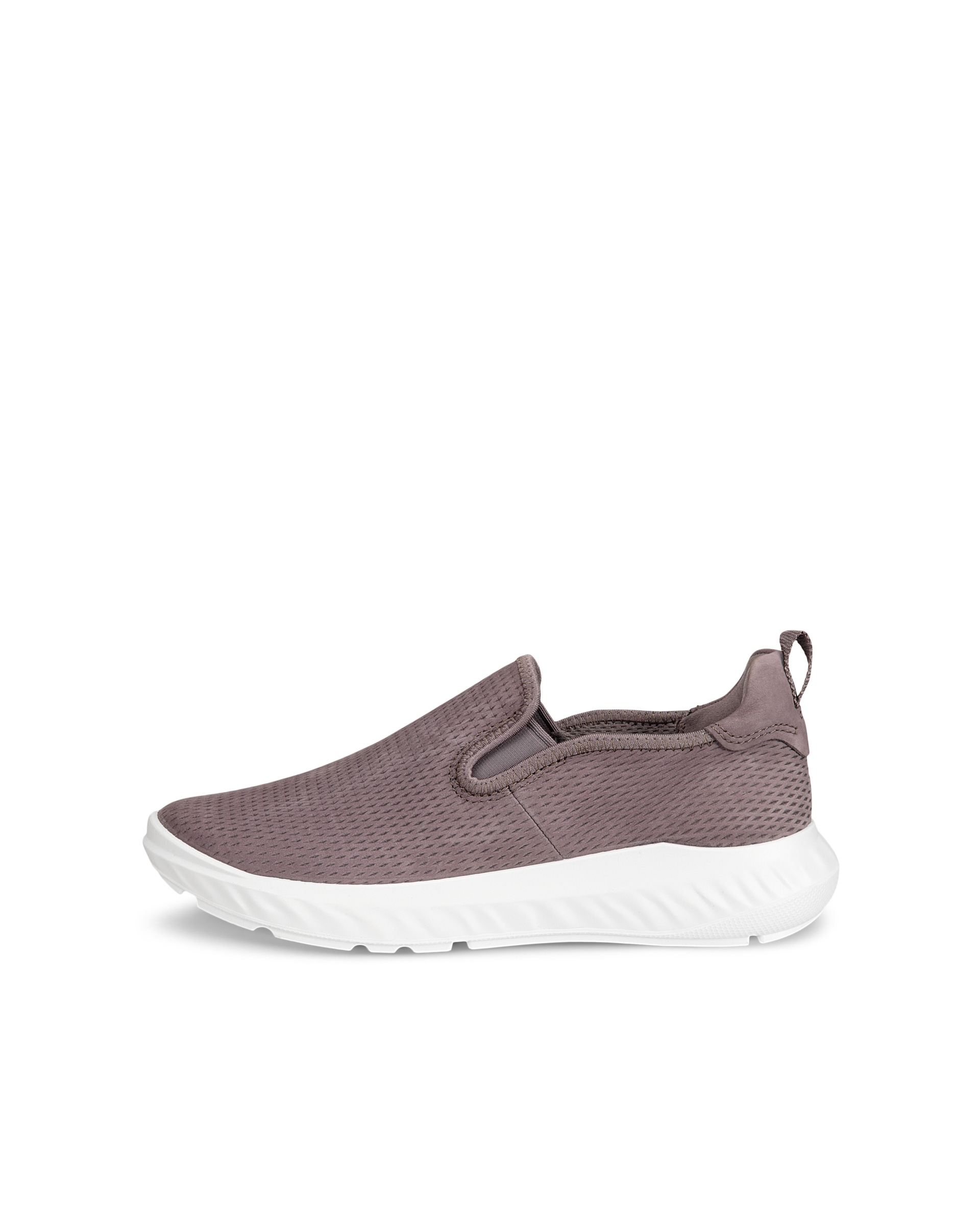 Women's ECCO® ATH-1FM Nubuck Slip-On Sneaker - Purple - Outside