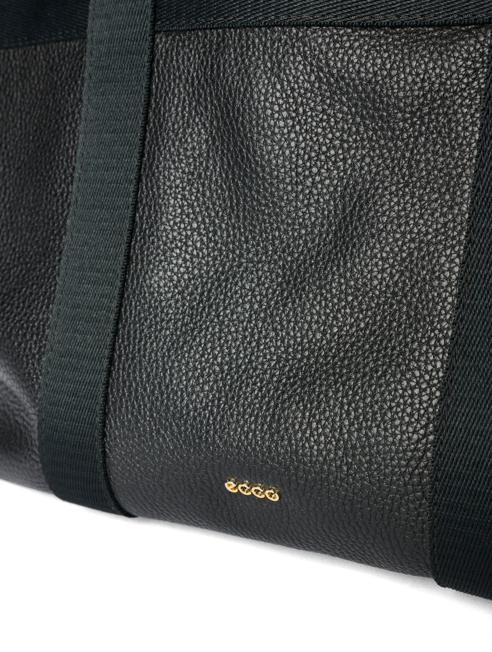 ECCO® Globetrotter Tote Leather Waterproof Pebbled Bag - Black - Detail-2