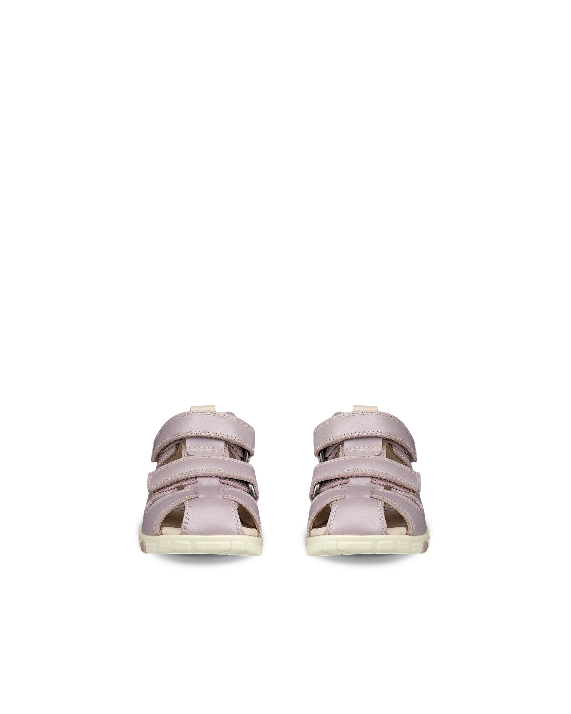 Sandalias cangrejeras de piel ECCO® Mini Stride para niño/a - Violeta - Front pair