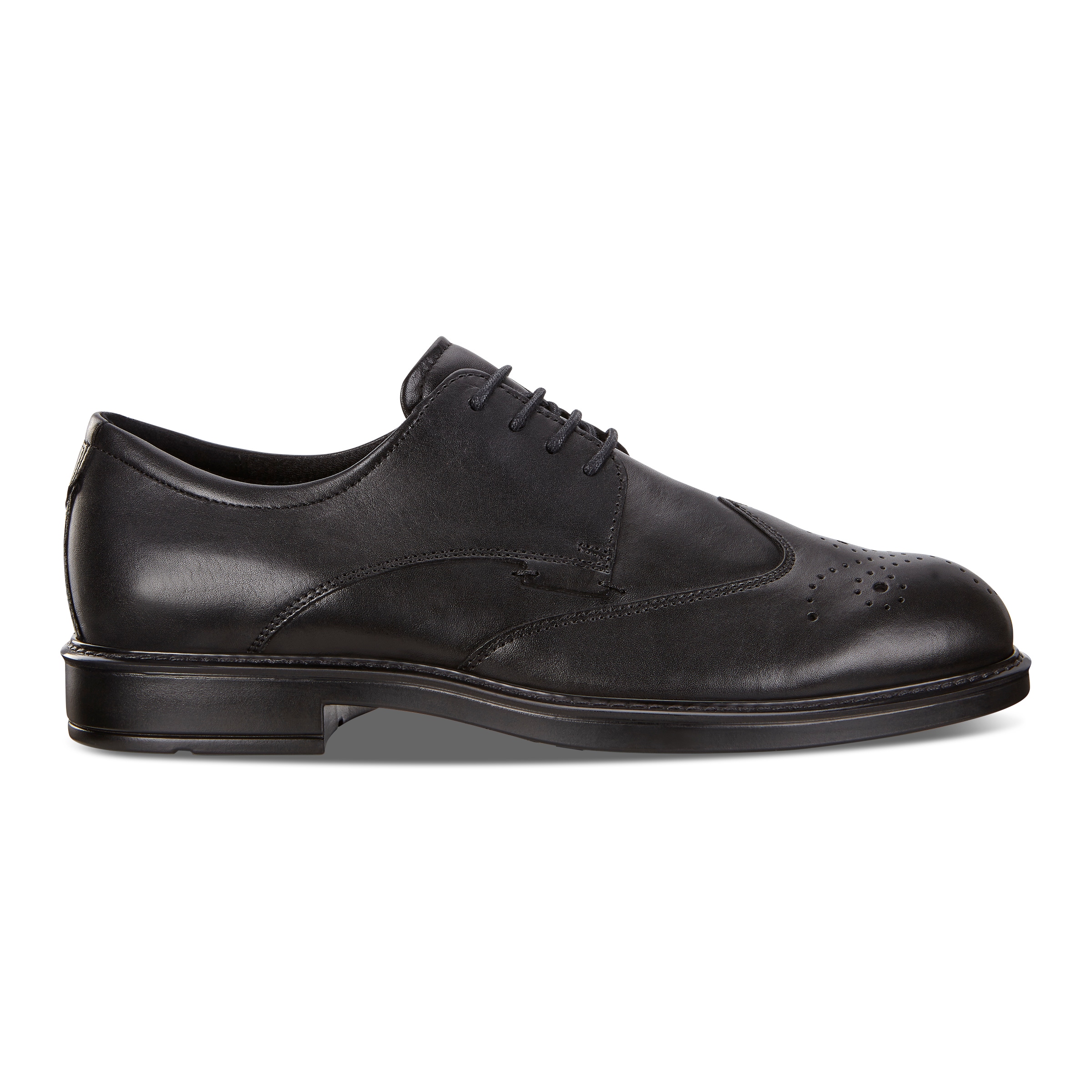 ECCO Vitrus III Men's Brogue Dress Shoes - Black - Outside