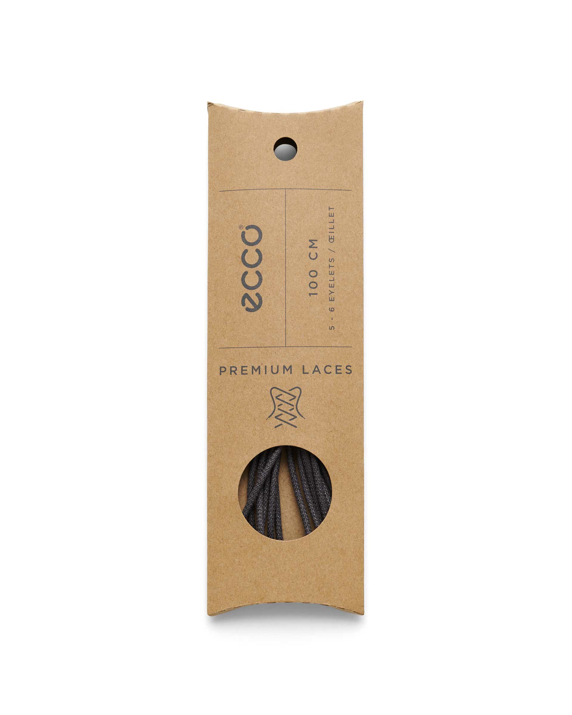 Okrúhle šnúrky ECCO® Round - Sivá - Detail-2