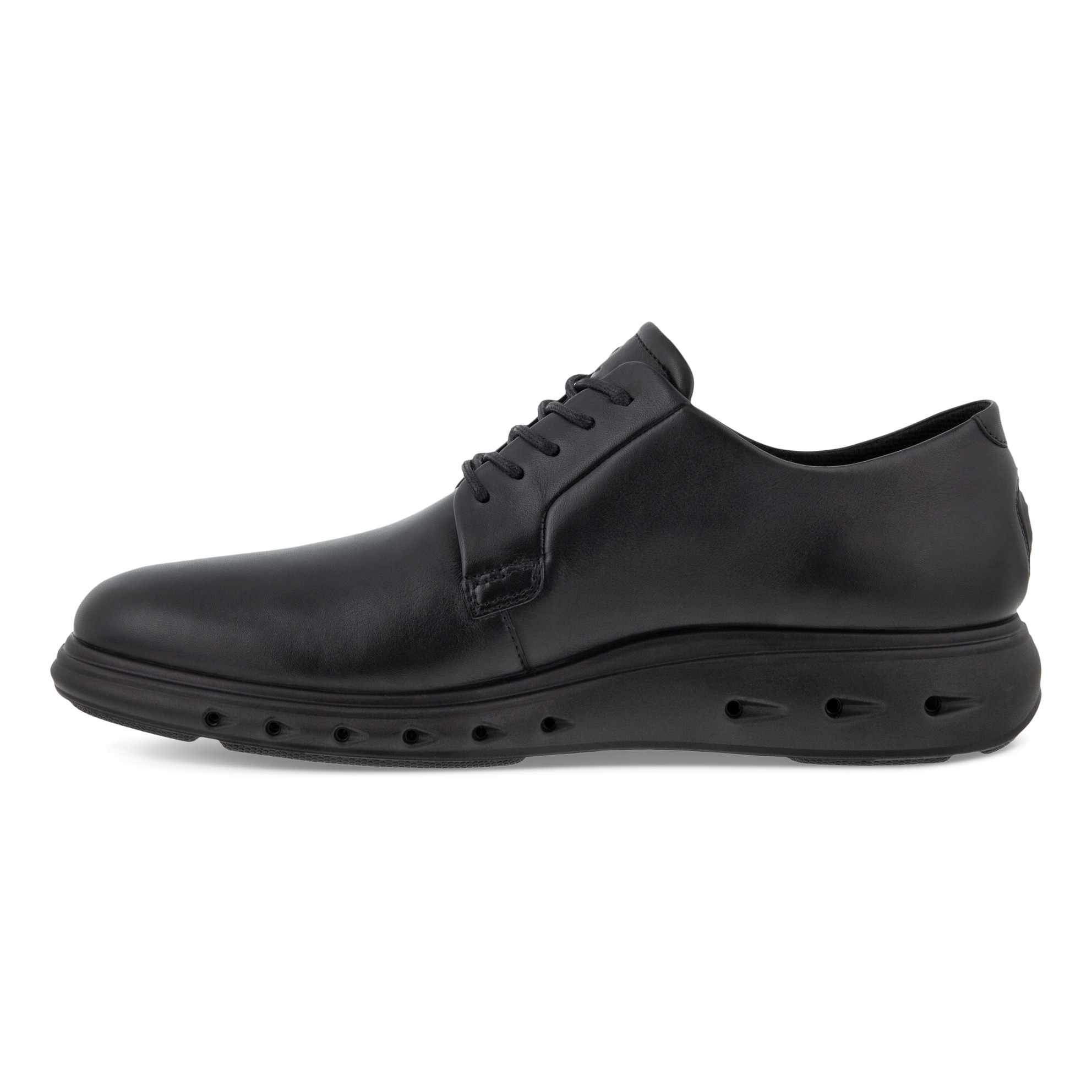 Men's ECCO® Hybrid 720 Leather Gore-Tex Derby Shoe - Black - Inside