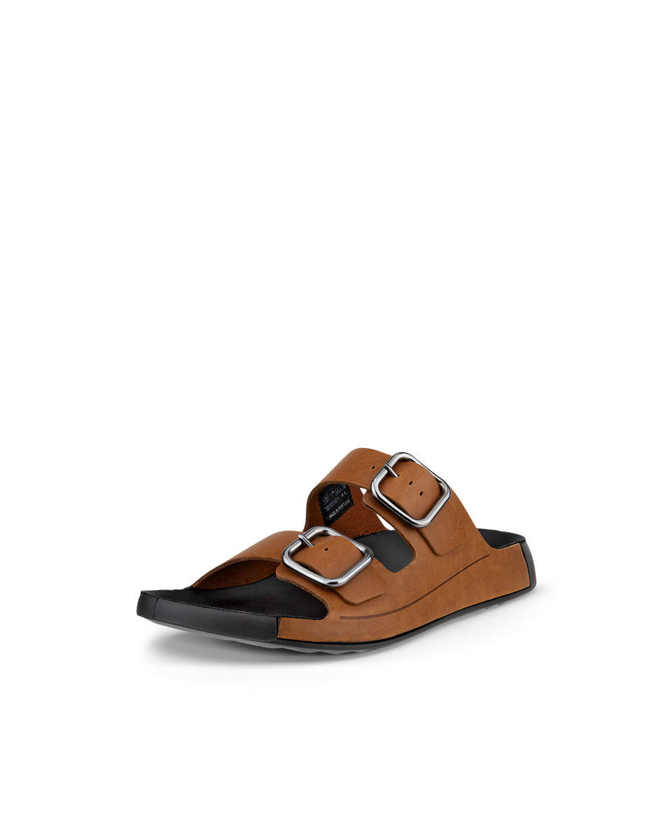 ECCO Men's Cozmo 2 Leather Sandals - Brown - Main