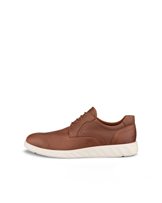 ECCO® S Lite Hybrid derbies en nubuck pour homme - Brun - Outside