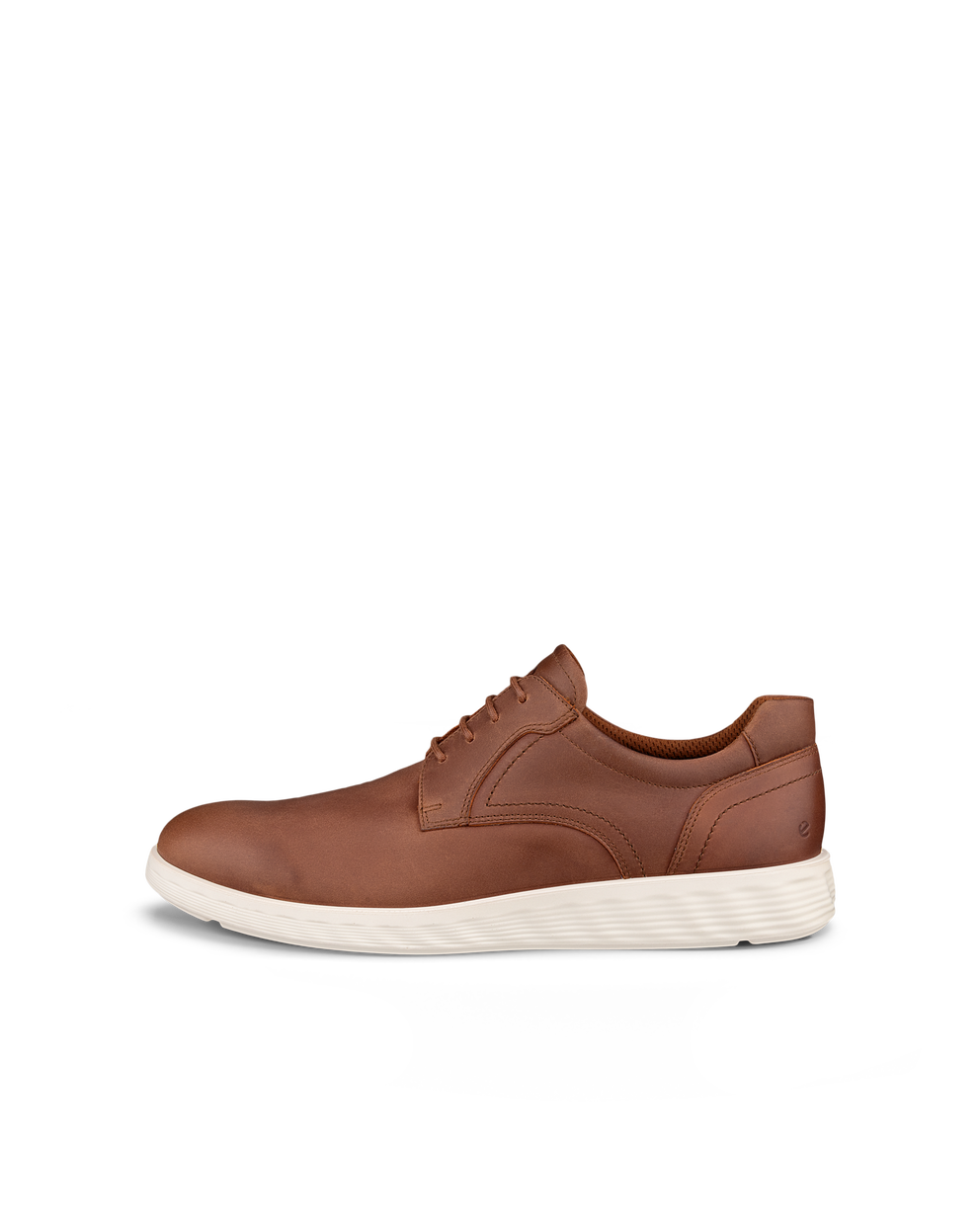 Men's ECCO® S Lite Hybrid Nubuck Derby Shoe - Brown - Outside