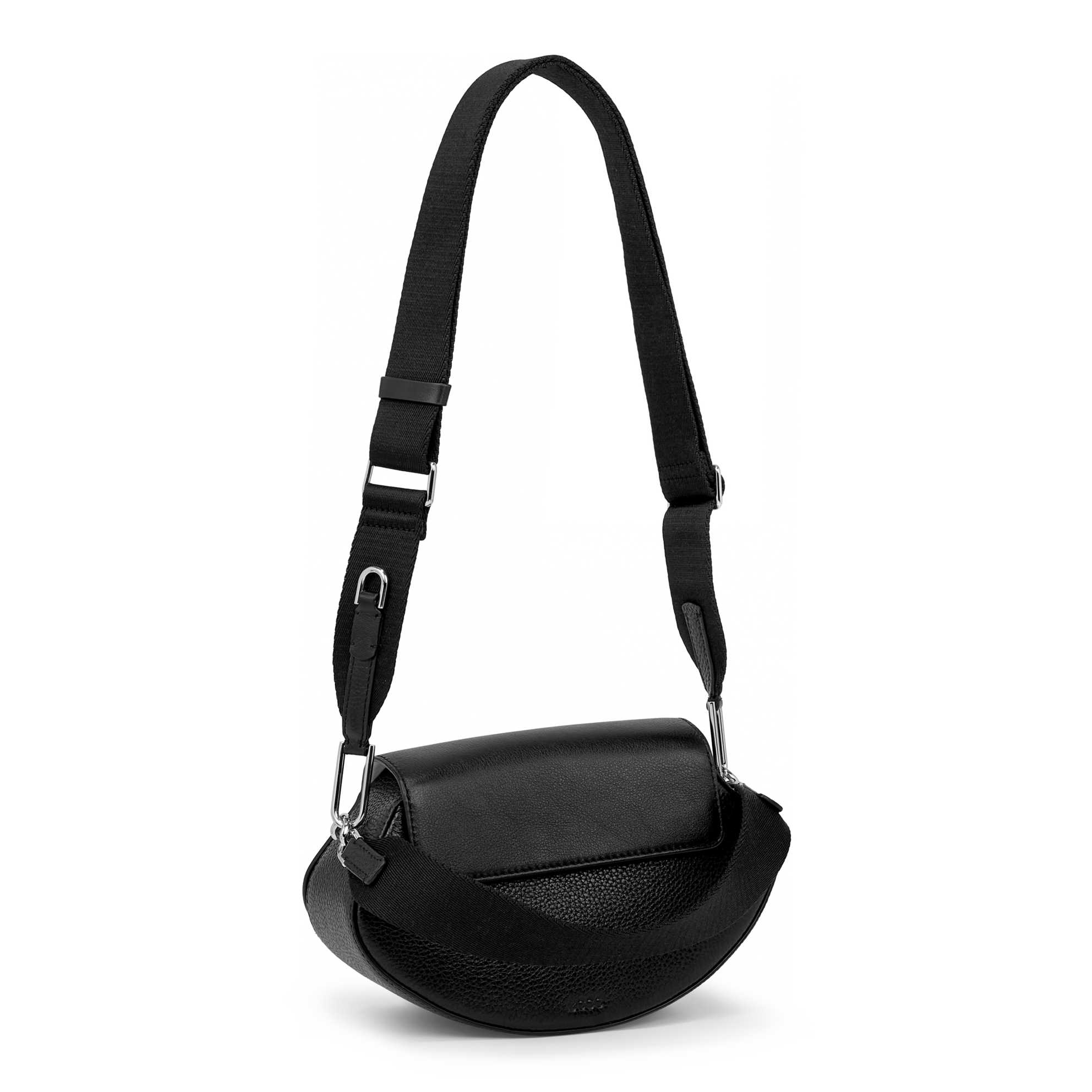 ECCO® Weeble Leather Crossbody Bag - Black - Main