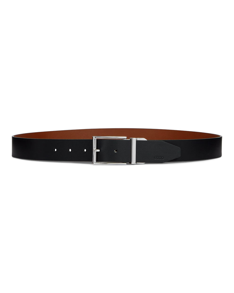 ECCO® Ceinture en cuir réversible pour homme - Noir - Main