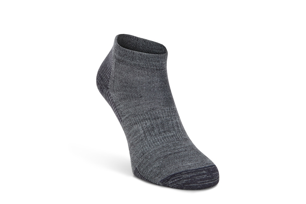 Unisex ECCO® Everyday Quarter Socks - Grey - Main