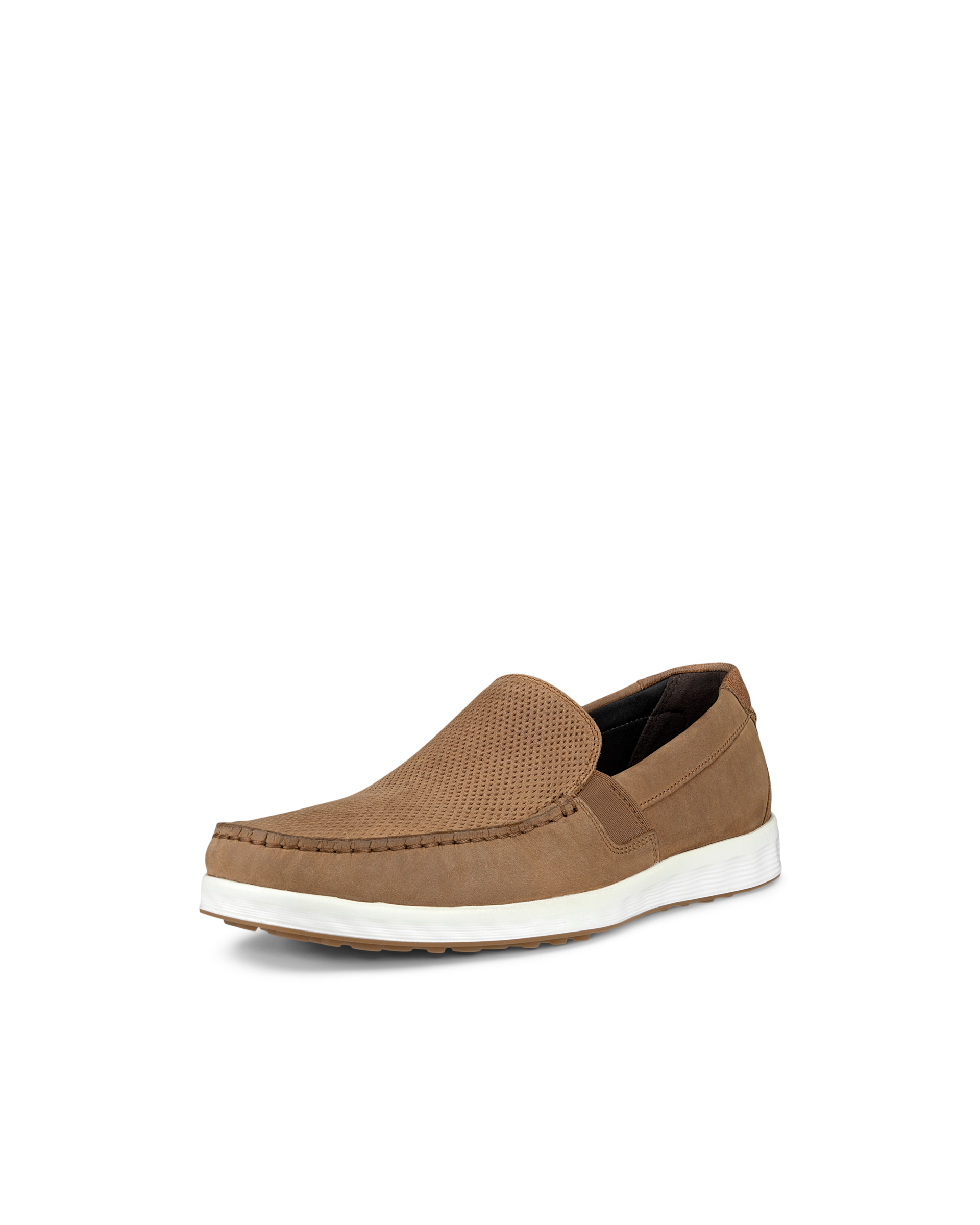 Men's ECCO® S Lite Moc Nubuck Moccasin - Brown - Main