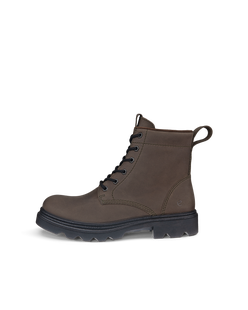 Botas impermeables de nubuck con cordones ECCO® Grainer para mujer - Marrón - Outside