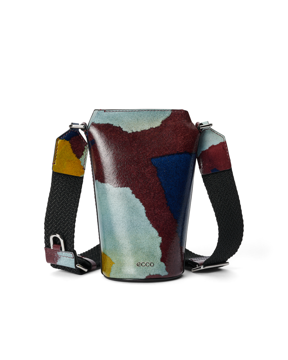 ECCO® Pot Camo Leather Crossbody Bag - Multicolor - Main