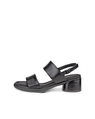 여성용 ECCO® Sculpted Sandal LX 35 가죽 힐 샌들 - Black - Outside