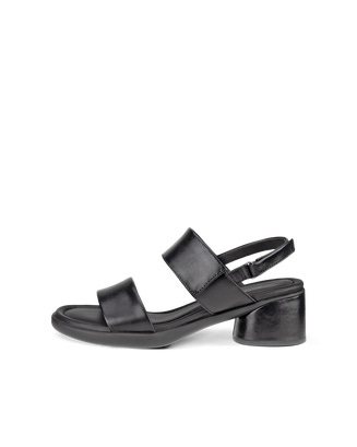 Women's ECCO® Sculpted Sandal LX 35 Leather Heeled Sandal - Black - Outside