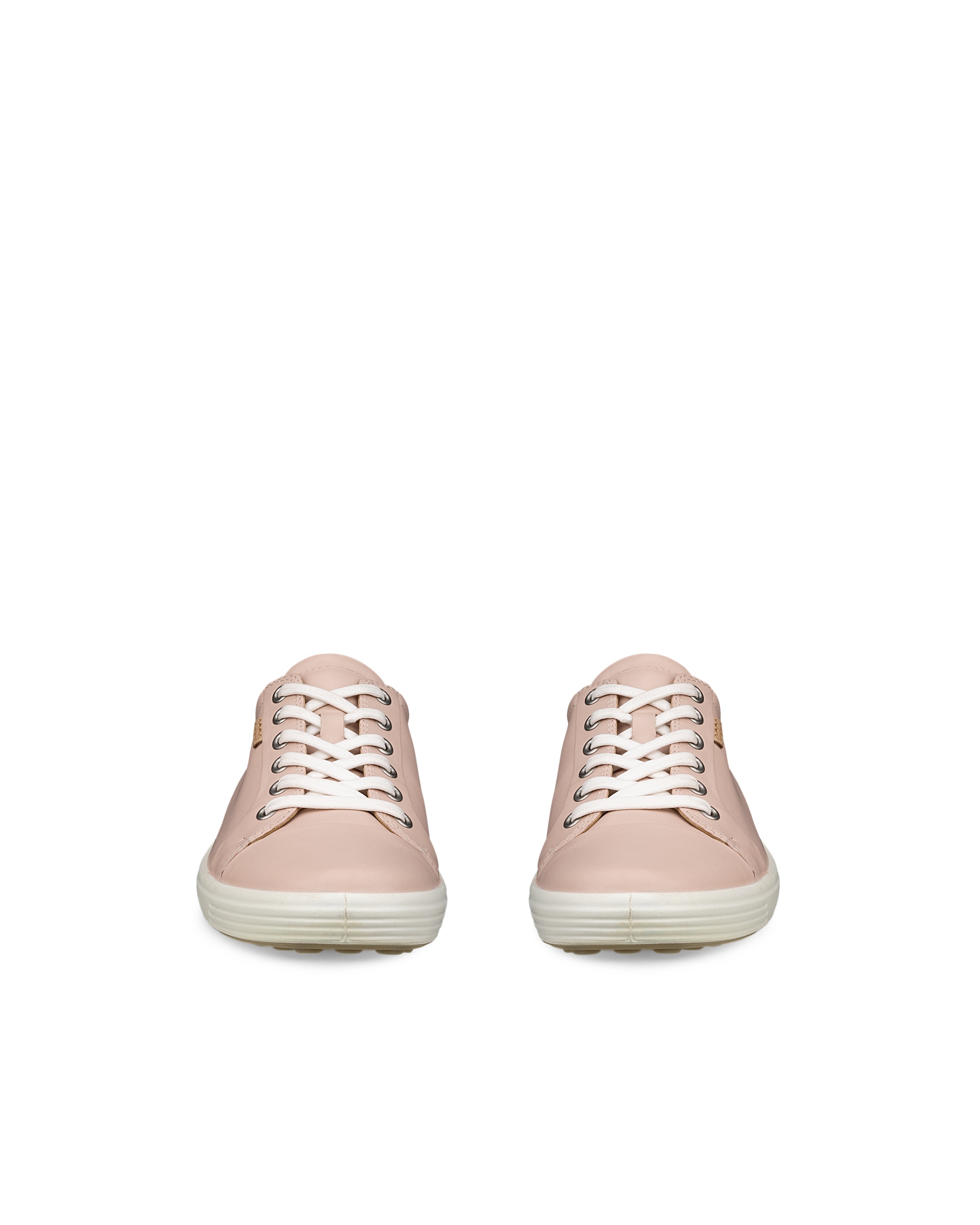 Women's ECCO® Soft 7 Leather Sneaker - Pink - Front pair