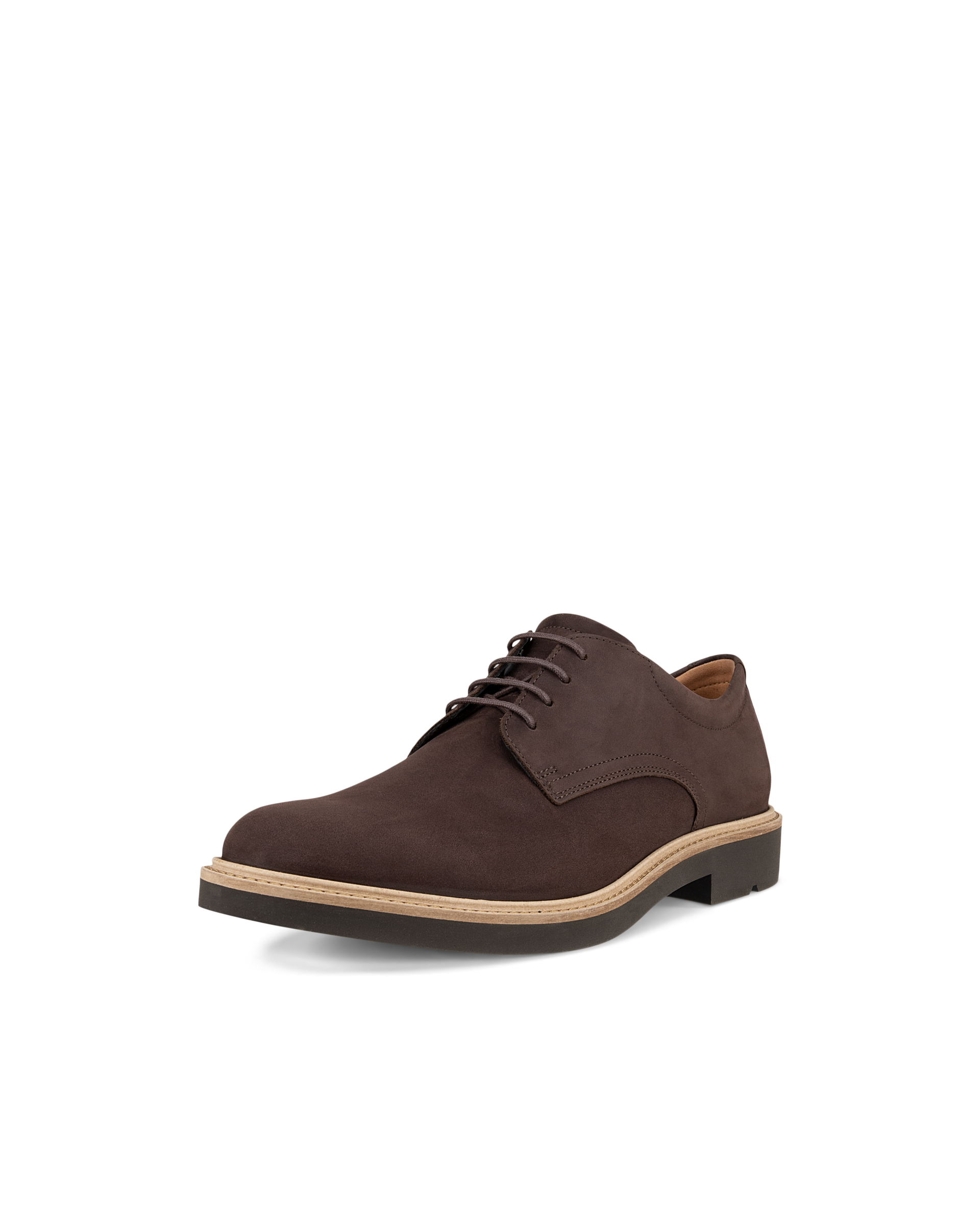 Men's ECCO® Metropole London Nubuck Derby Shoe - Brown - Main