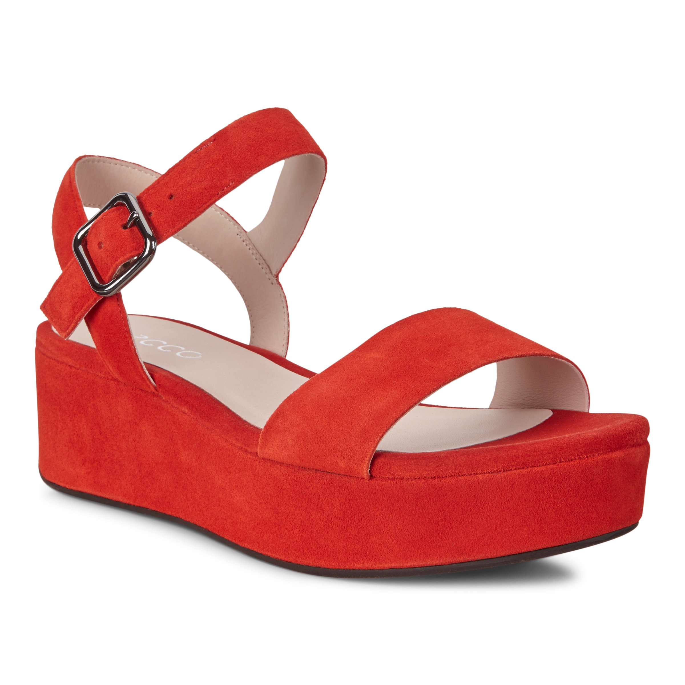 ECCO Elevate Plateau Sandals - Red - Main
