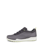 Men's ECCO® Golf BIOM Hybrid Leather Waterproof Shoe - Grey - Outside