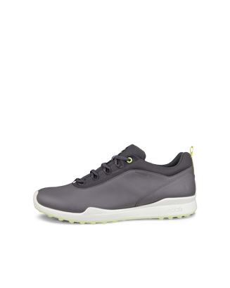 Men's ECCO® Golf BIOM Hybrid Leather Waterproof Shoe - Grey - Outside