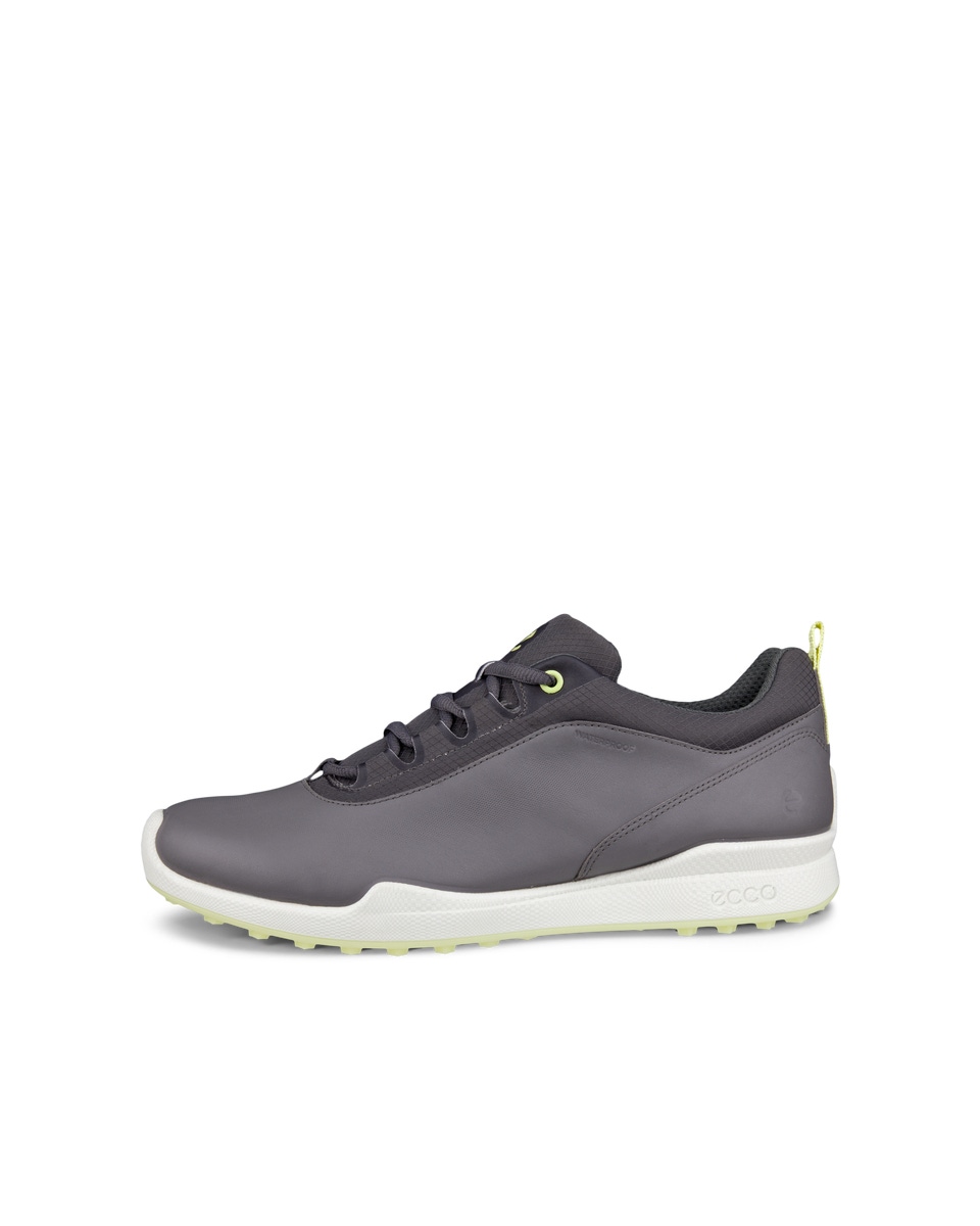 Men s ECCO Golf Biom Hybrid Leather Waterproof Shoe Grey